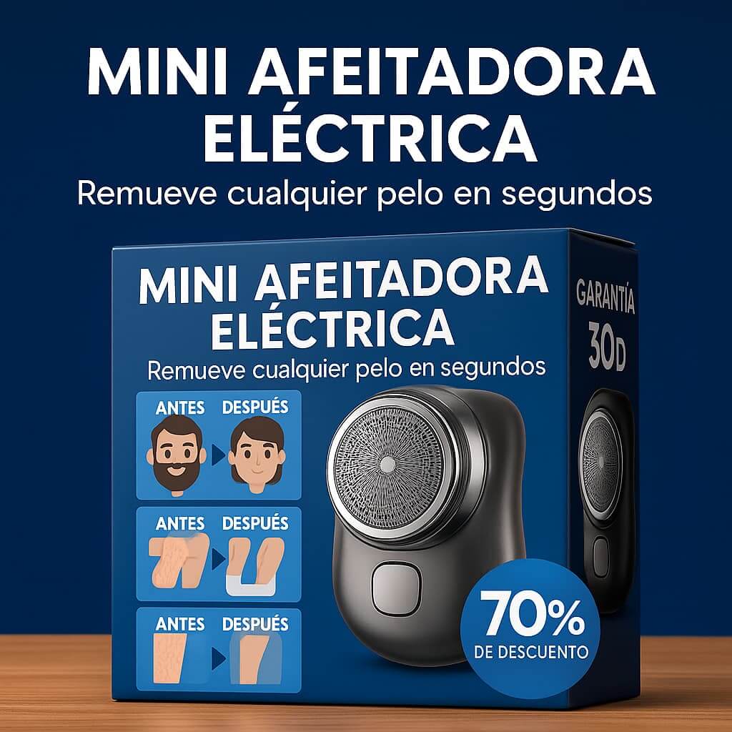 Mini Afeitadora Eléctrica ShaverPro® - ¡70% DE DESCUENTO SOLO HOY – ÚLTIMAS UNIDADES! 🔥